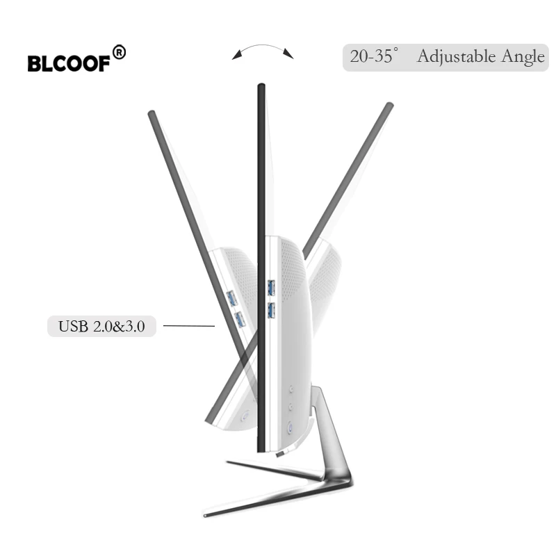 All-in-one computer u-ltra thin backlight desktop office computer 21.5-inch Core 3rd-i3/i5/i7 RAM SSD full set cheap pc gaming