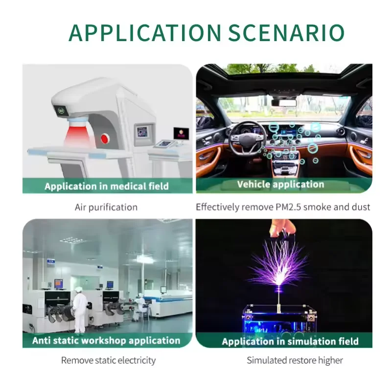 12VDC Plasma Ionizer Generator Module Negative Ion Generator Household for Water Dispenser Air Purifier