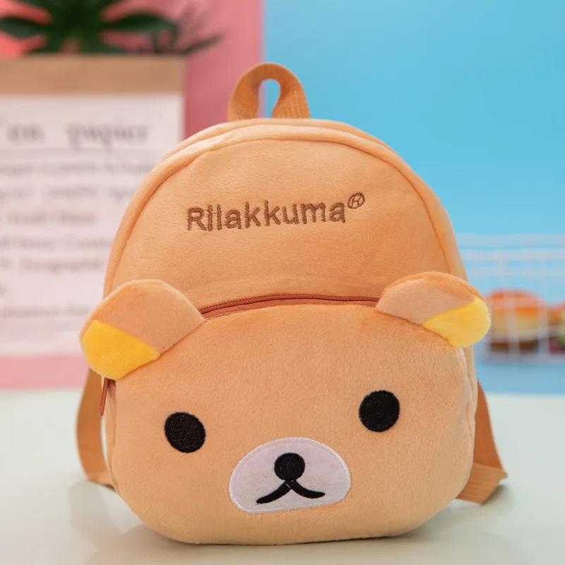 Cartoon Plush Schoolbag Kindergarten Shoulder Bag Boy And Girl Backpack for Baby Girls Boys plush school bags Cartoon Animal