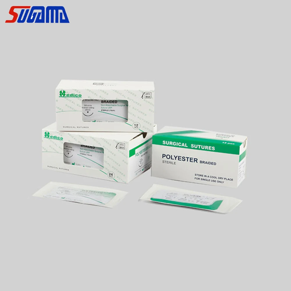 Wholesale Surgical Suture Absorbable Suture with Needle 45cm Suture Length