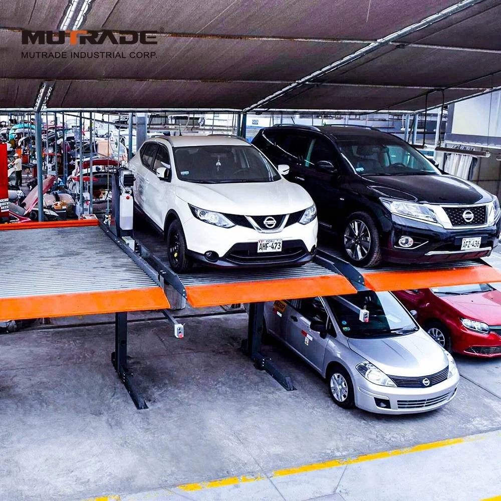 Mechanical two post vehicle car storage lift vertical car stacker Parking Lift System