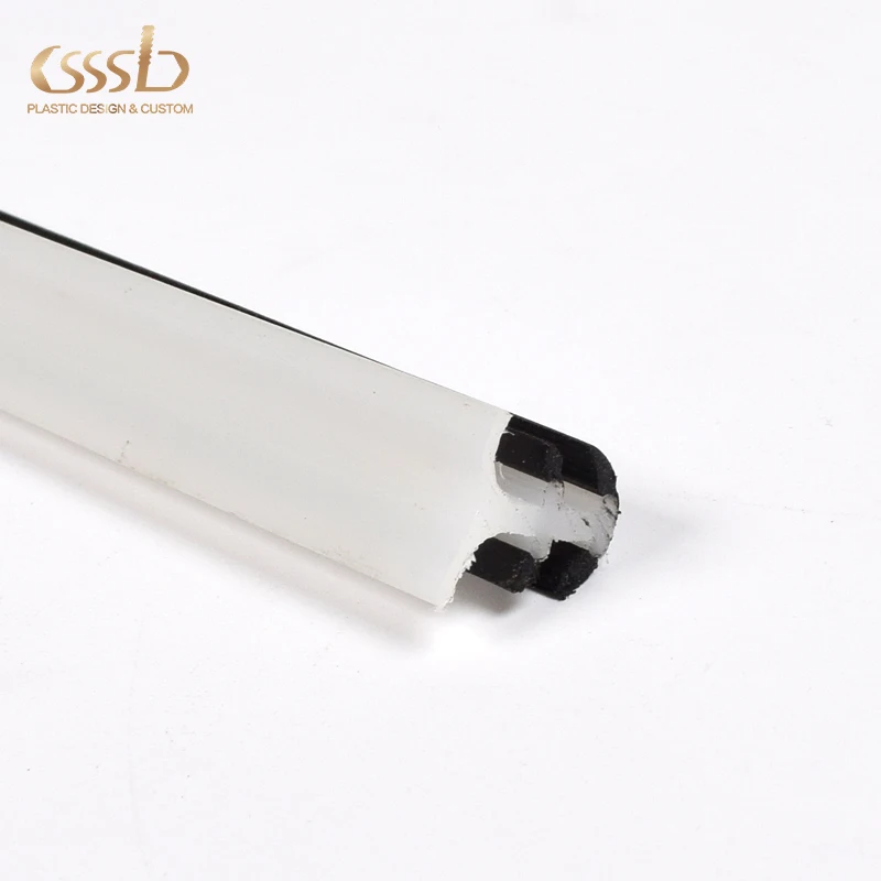PP  hard and soft extrusion insert strip for the slot of panel  factory custom sizes