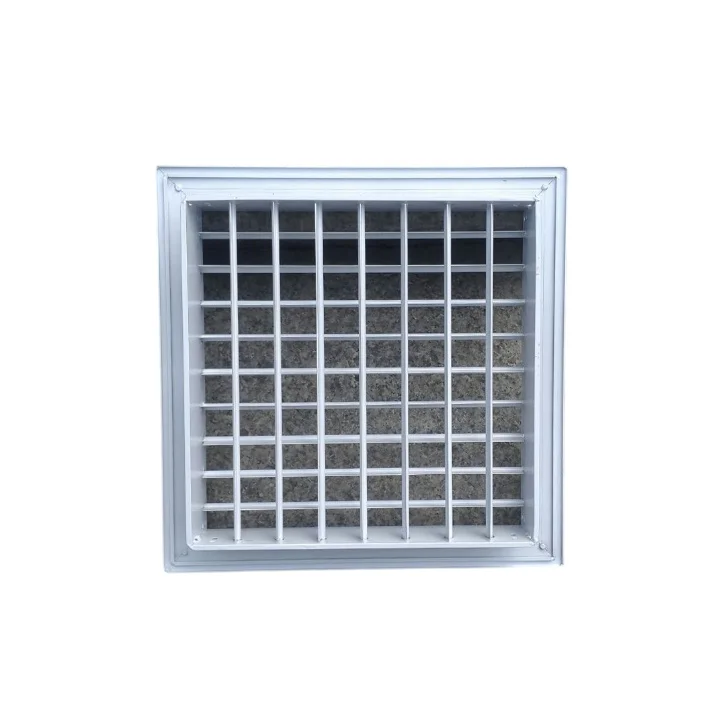HVAC Aluminum adjustable blades double deflection grille supply air grilles with damper DDG