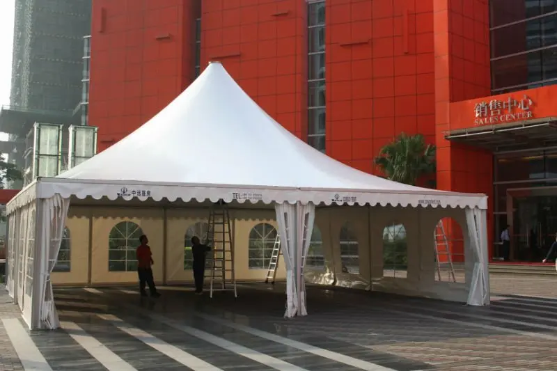 outdoor garage car tent event tent aluminum truss Guangzhou pyramid event tent for sale
