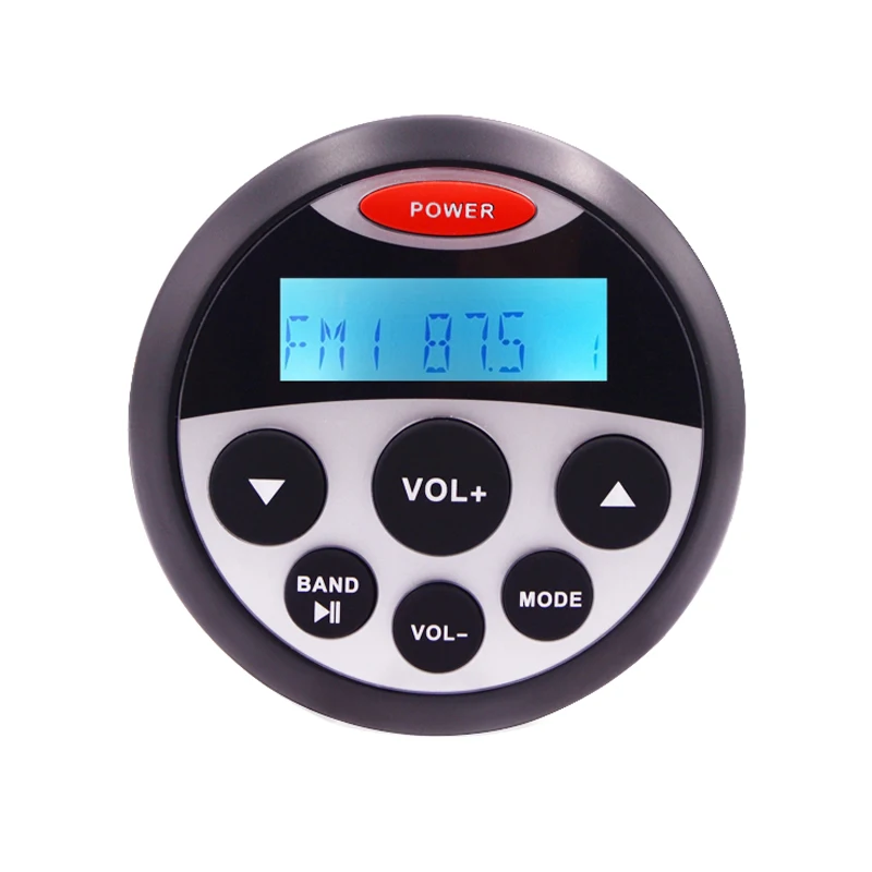 
Waterproof Marine Stereo Bluetooth Radio Motorcycle Audio Boat Car MP3 Player Auto Sound System FM AM Receiver For SPA UTV ATV 