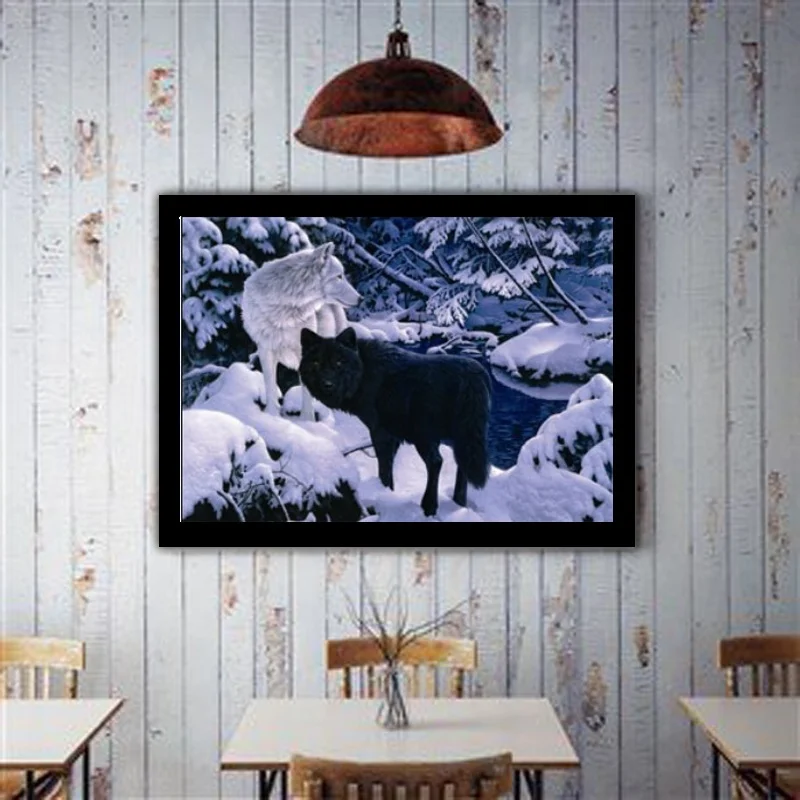 Wholesale stock wall picturesPET 40*30cm 5D animals lenticular picture 3D lenticular poster with black frame for home decoration