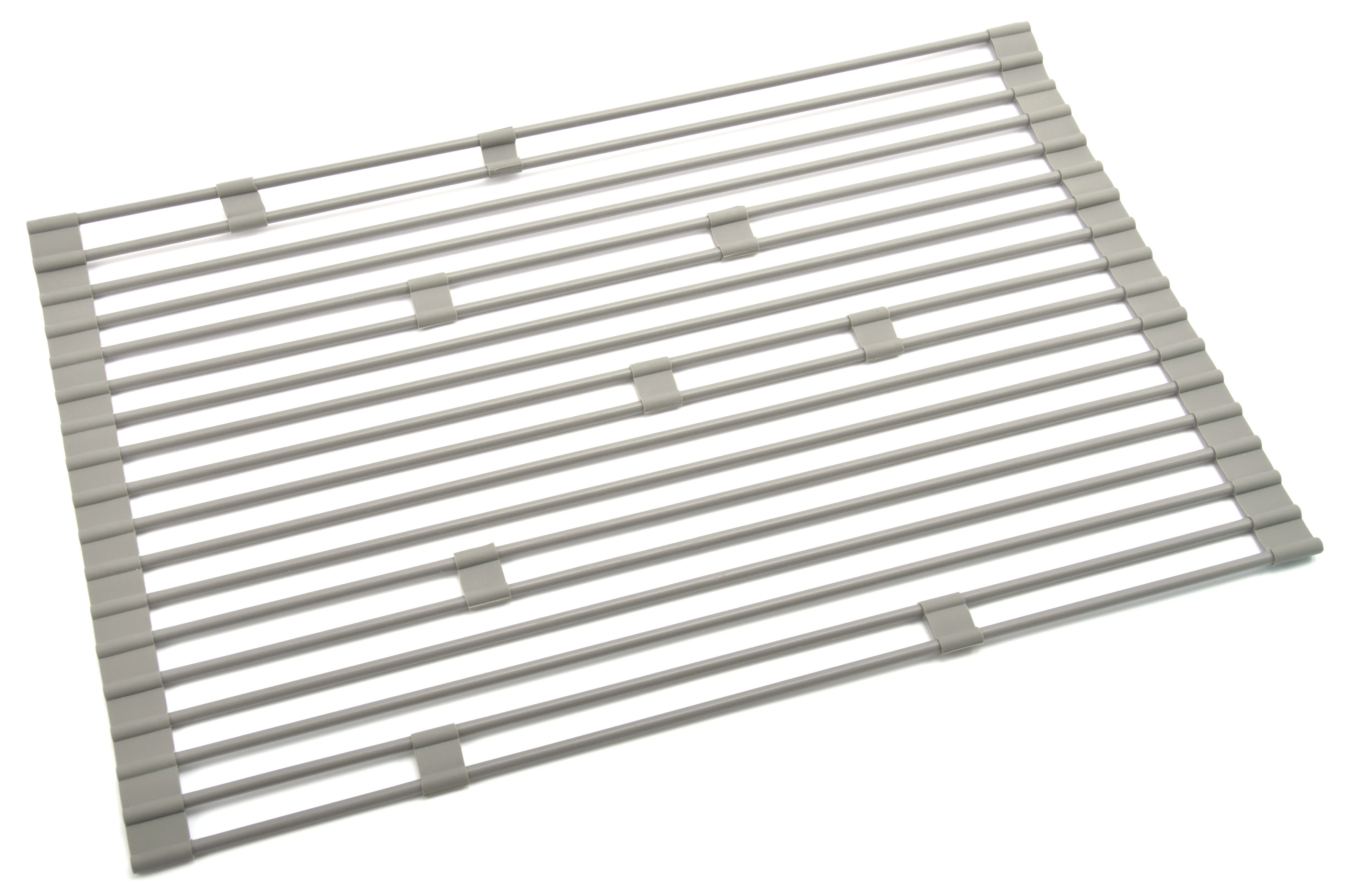 Kitchen accessories over the sink dish drying rack silicone folding draining