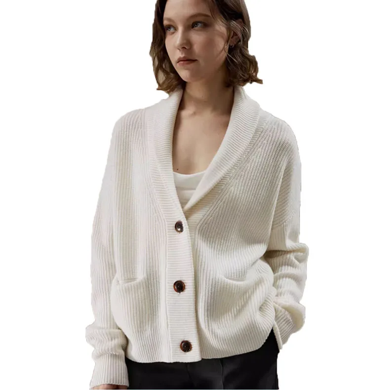 chunky cable knit thick angora pashmina merino wool sweater cardigan women