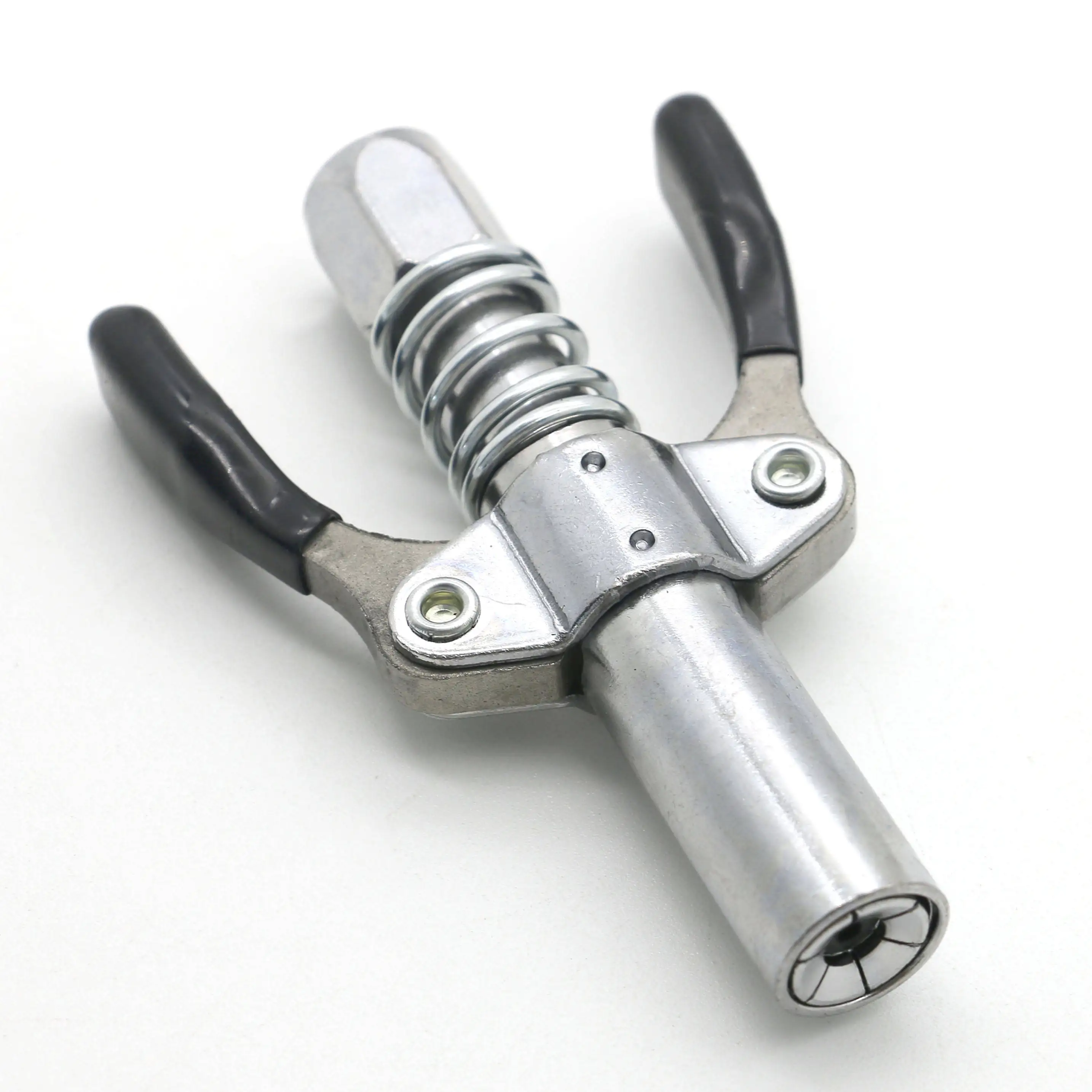 New High pressure Quick locking pliers oil nozzle Manual Grease gun nozzle with Black sheath