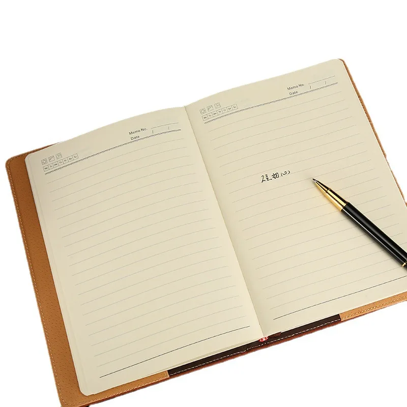 Wholesale custom type creative color A5 PU leather notebook magnet button travel business high-end notebook for office