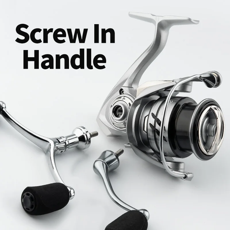 5+1BB waterproof Reel Fishing LUKINT II 1500 2000 2500 3000 Screw in Handle Alarm system Metal Spool Spinning Reel Fishing Reel