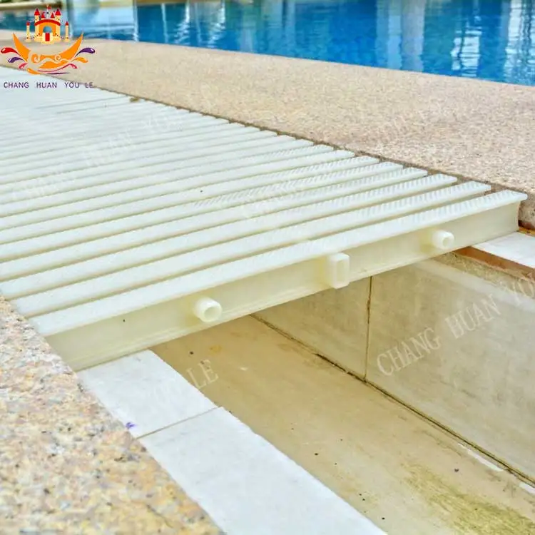 ABS PPS PVC Material 20cm Pvc Swimming Pool Overflow Gutter Grating
