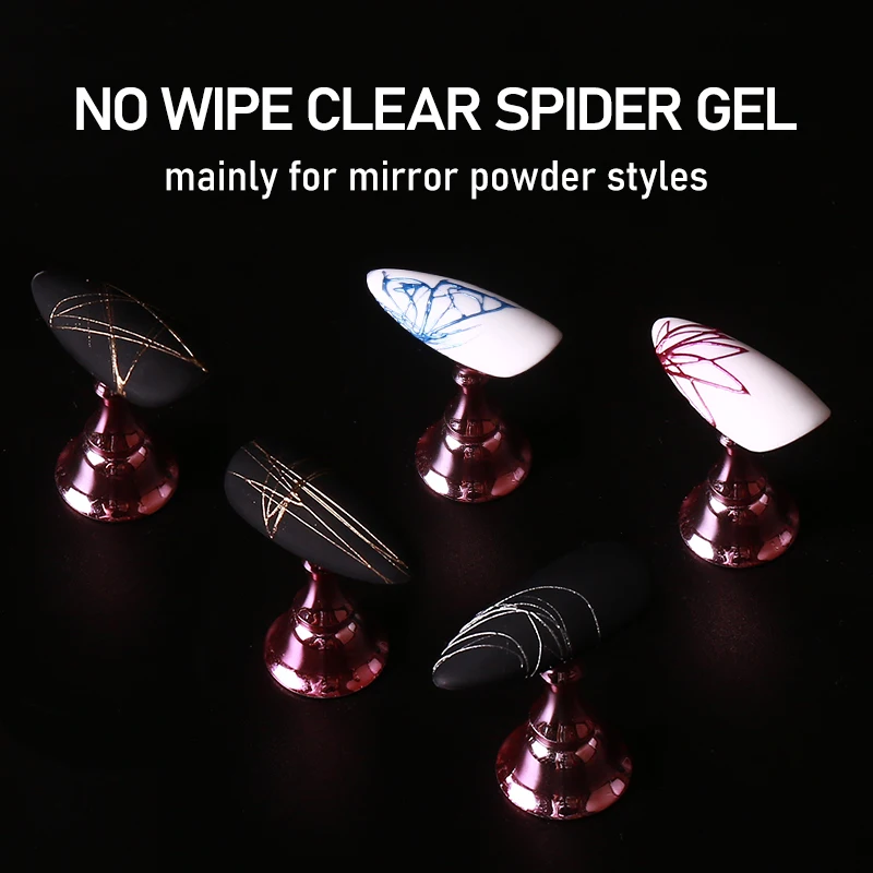 long lasting OEM gel color nail art french nail liner clear 8g spider nail gel polish semi-solid clear drawing gel