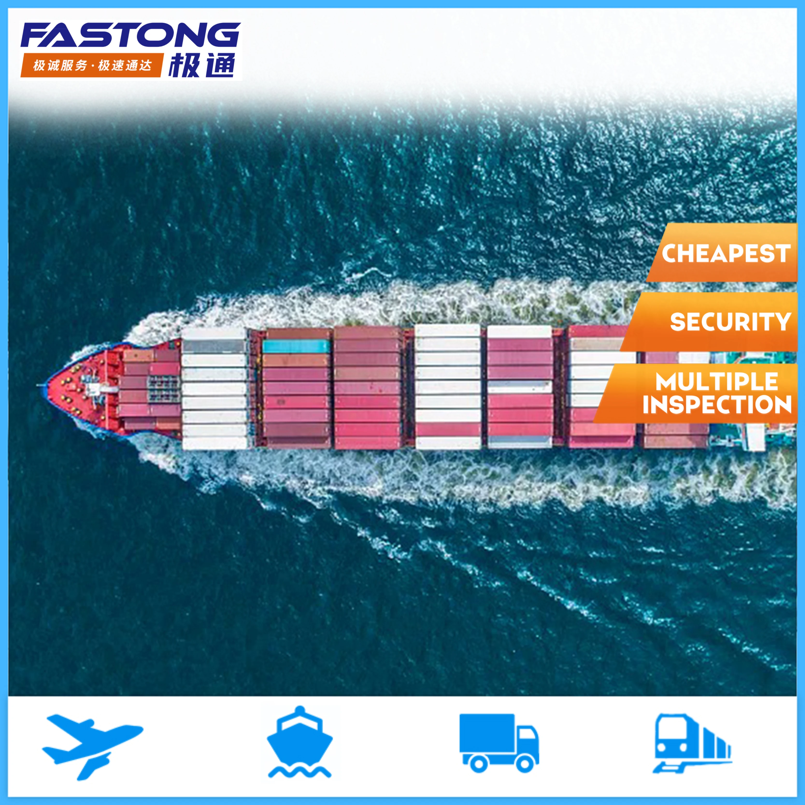 Dropshipping Cargo DDU DDP Shipping Sea Freight Forwarder Cheapest Charge Rates Ocean Transportation to USA Transit from China