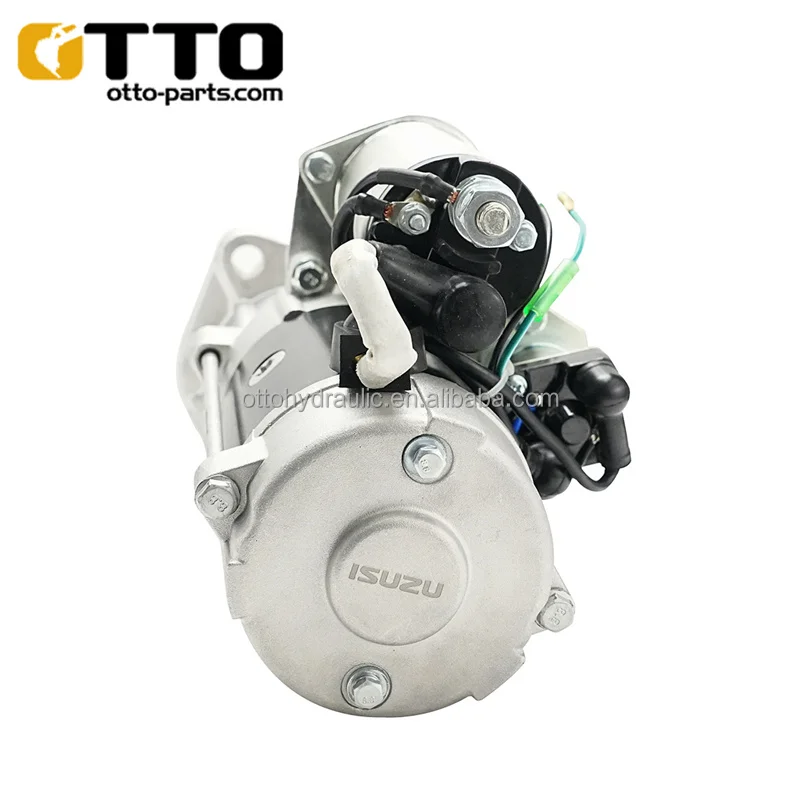 OTTO Excavator 4BD1 4BG1 Engine Parts Starting Motor 1-87618265-0 8-97029863-7 Starter Motor for ISUZU