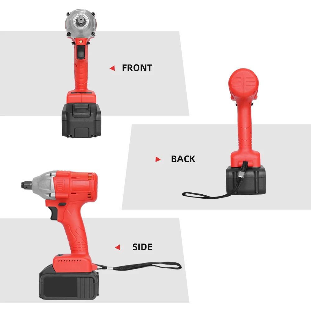 Лидер продаж 2021, электрический бесщеточный беспроводной ударный ключ