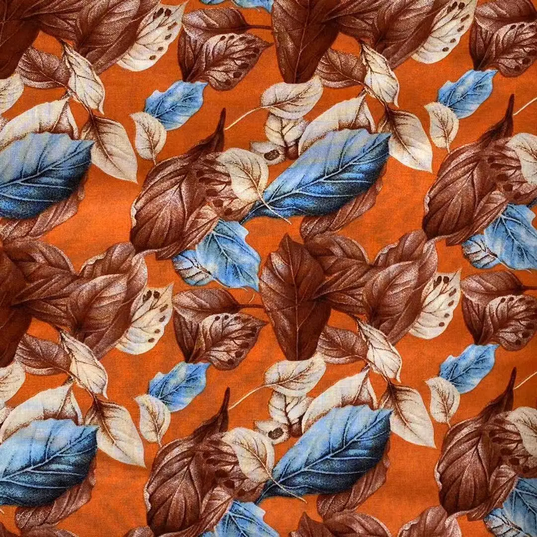 ISP Textile Women Clothing Cloth Fabric Plain Woven RAYON Textile Material Printed Fabric For Dress