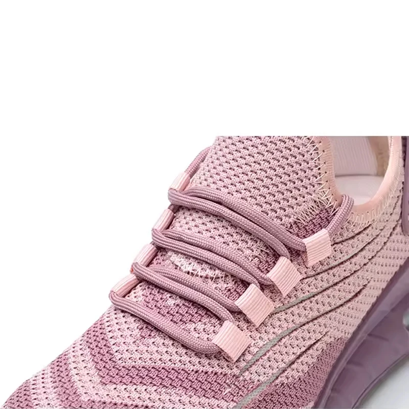 Tiger master air cushioned anti-smashing steel toe puncture proof light weight sport type safety shoes pink for women