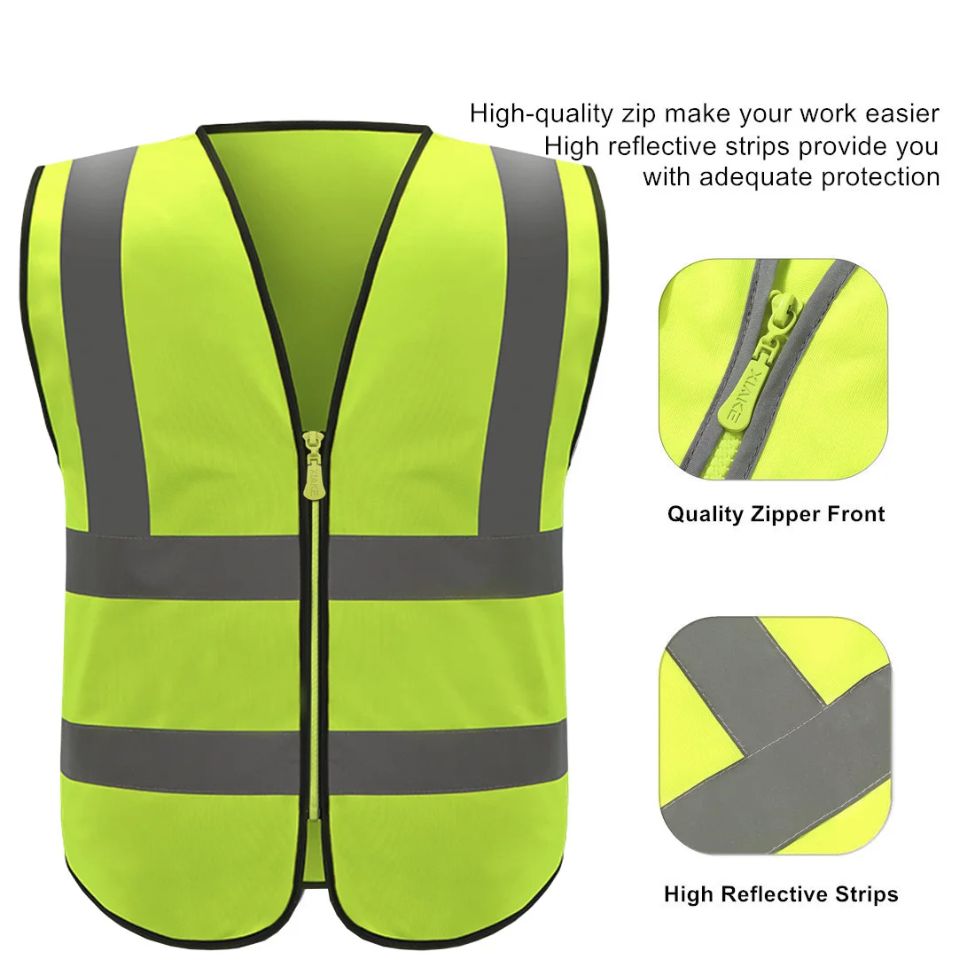 China Factory Traffic Vest Reflector Strap Safety Vest