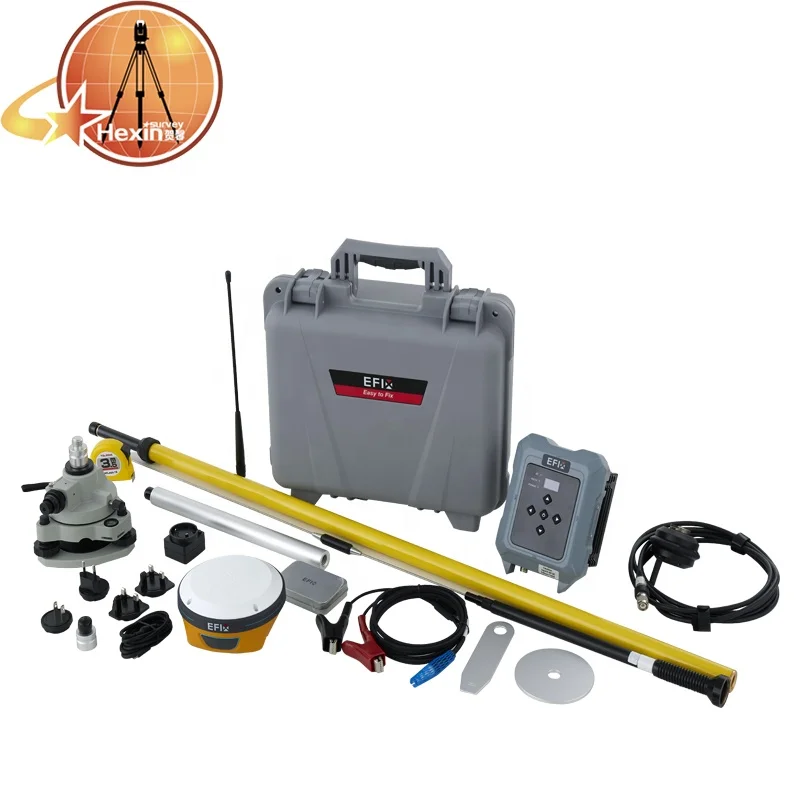 New EFIX C3 C5  gps gnss rtk  base and rover station and external radio 35W Dual battery work up to 15 hours