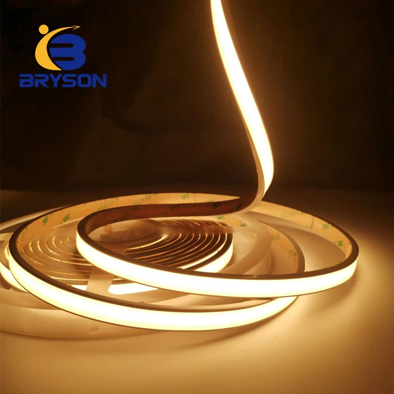 Hot Sale Outdoor Use IP67 Waterproof Silicon Extrusion COB LED Strip 480LEDs/m Flexible Neon Strip Dot Free COB LED Strip