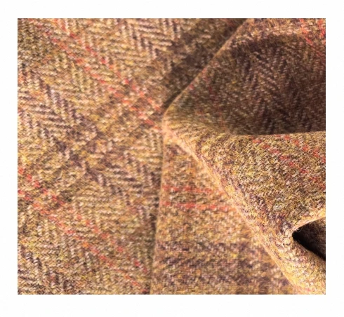 Coarse tweed made of polyester wool used for coats and skirts spring and autumn knitted plain fabric coarse tweed
