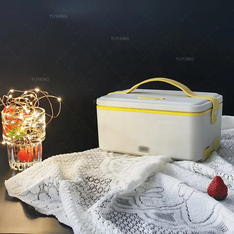 80W 100W 304 Stainless Steel Portable Heated Car Food Warmer 12V 24V 1.80L Electric Heating Portable Lunch Box Truck Car Home