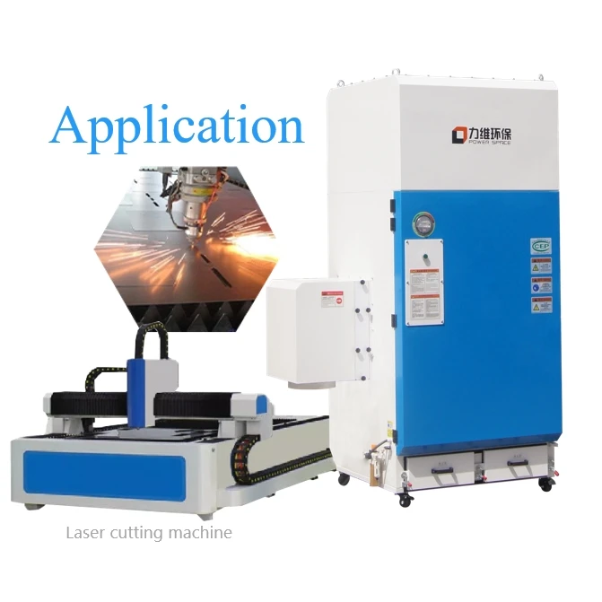 Industrial Self-cleaning Plasma Dust Collector for thick sheet metal processing in steel structure factories