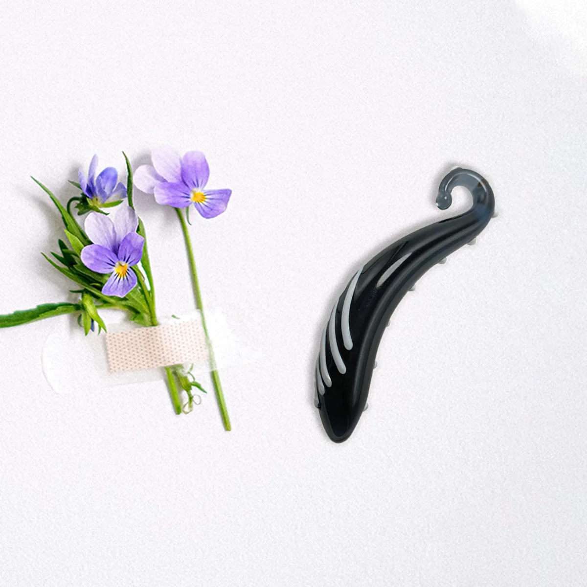 Sex Shop Crystal  Dildo Anal Male Female Masturbation Sex Products Glass Dildo Black Penis Solid