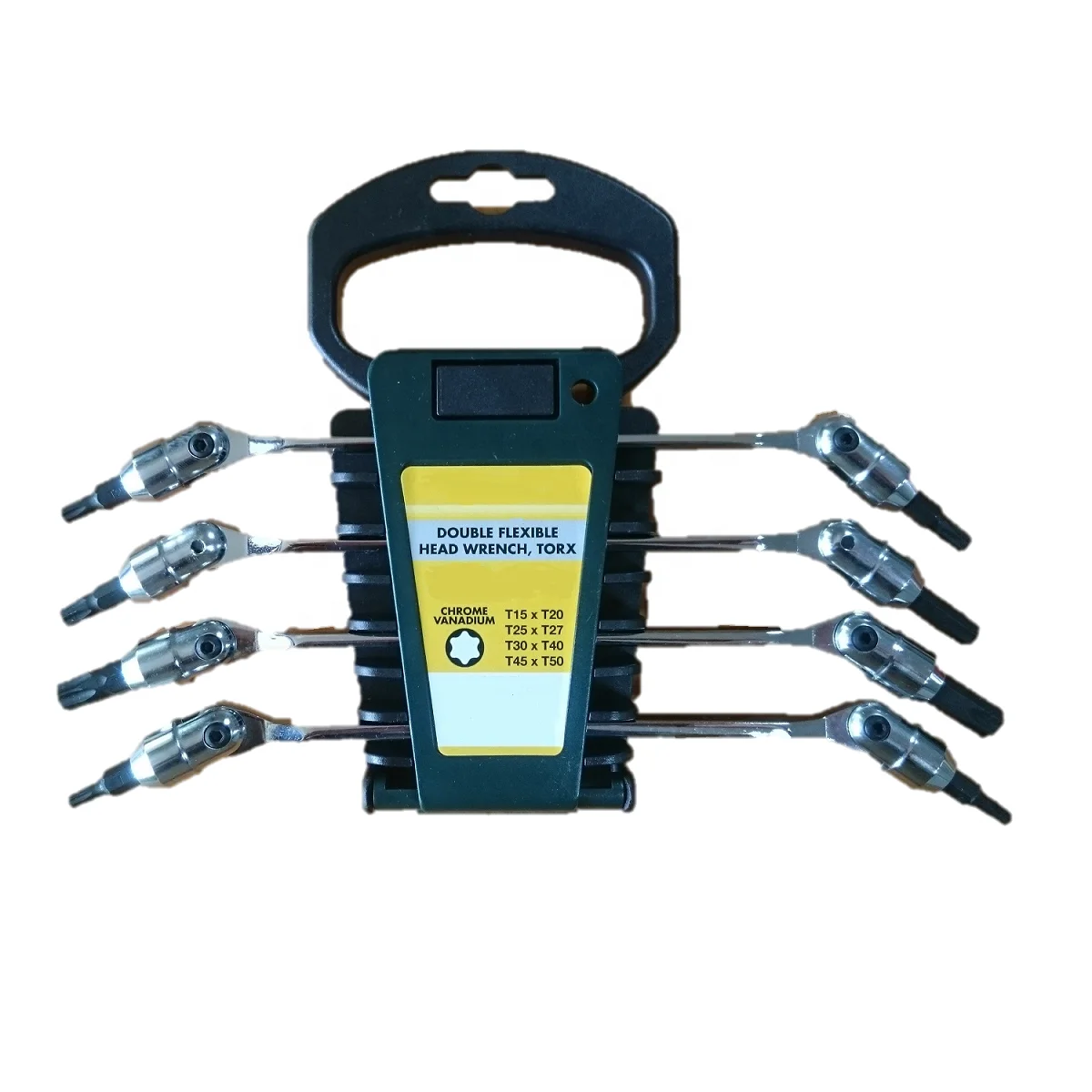 4 Piece Double Head Flexible Torx Wrench with Holder