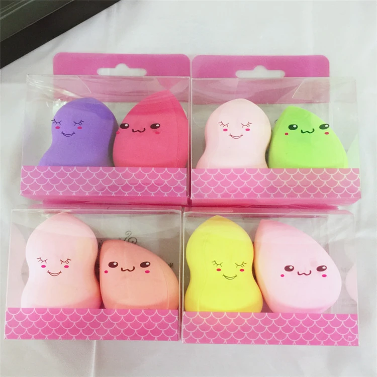 Hot Seeling Private Label Water Drop Makeup Puff Makeup Facial Sponge Animal Sponge