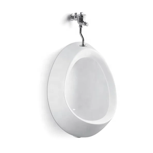 Commercial Ceramic Urinals Wall-hung Wall Drain Top Spud Urinal Easy-clean Glazing Touchless Sensor Men Urinal