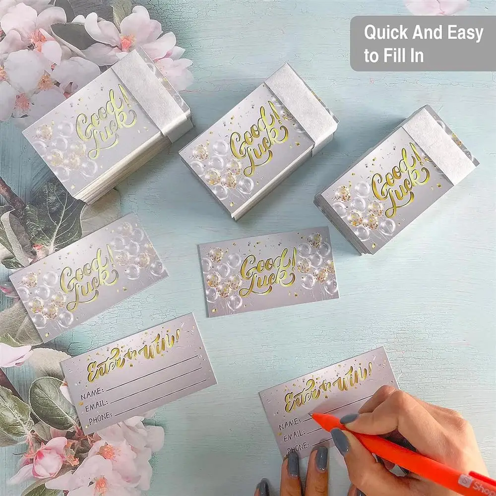 50 pcs/pack High quality Pink originality raffle ticket Blank registration form Raffle ticket book Contest registration form 7D
