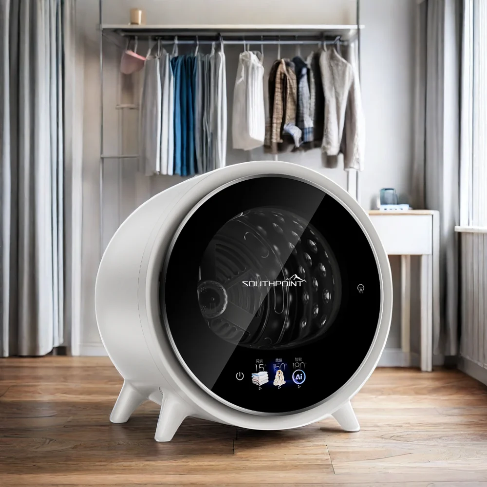 2KG Portable Mini Tumble Dryer Silent Sterilization Clothes Underwear Dryer for Household Dormitory Automatic Type Hotel Use