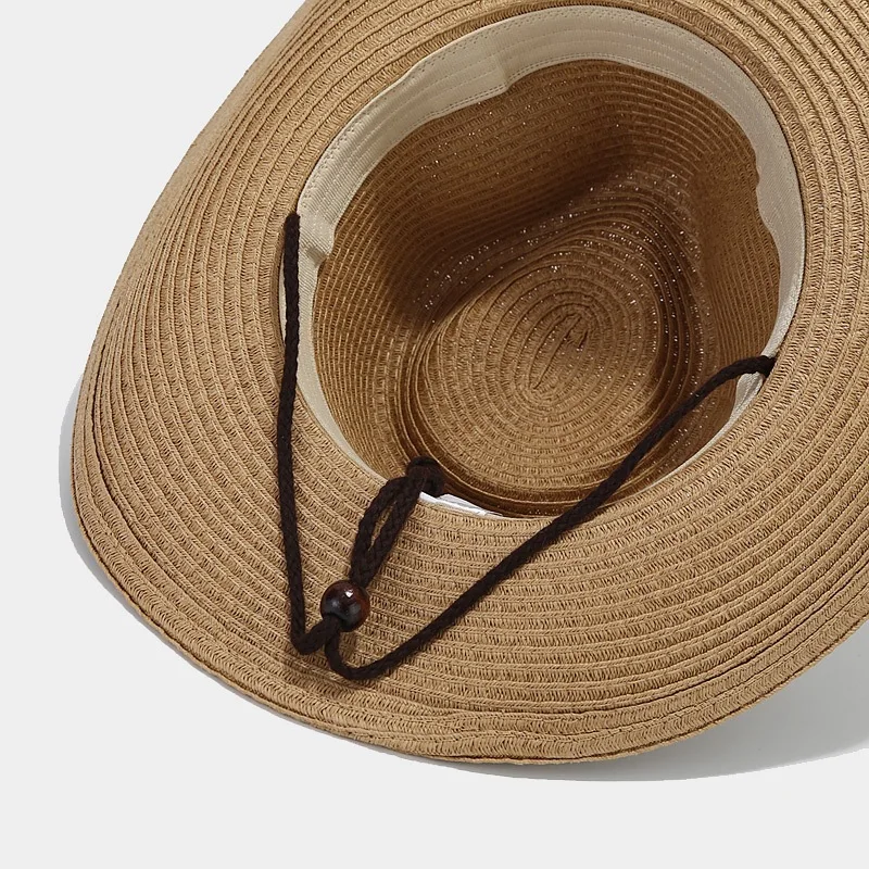 Unisex Summer Western Style Cowgirl Hat Factory Direct Shapeable Wide Brim for Adults Men and Women Straw Cowboy Hat