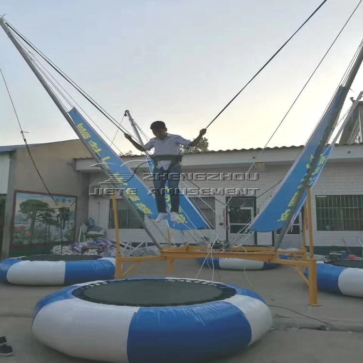 Cheap ride attraction children playground ride small jumping trampoline for sale