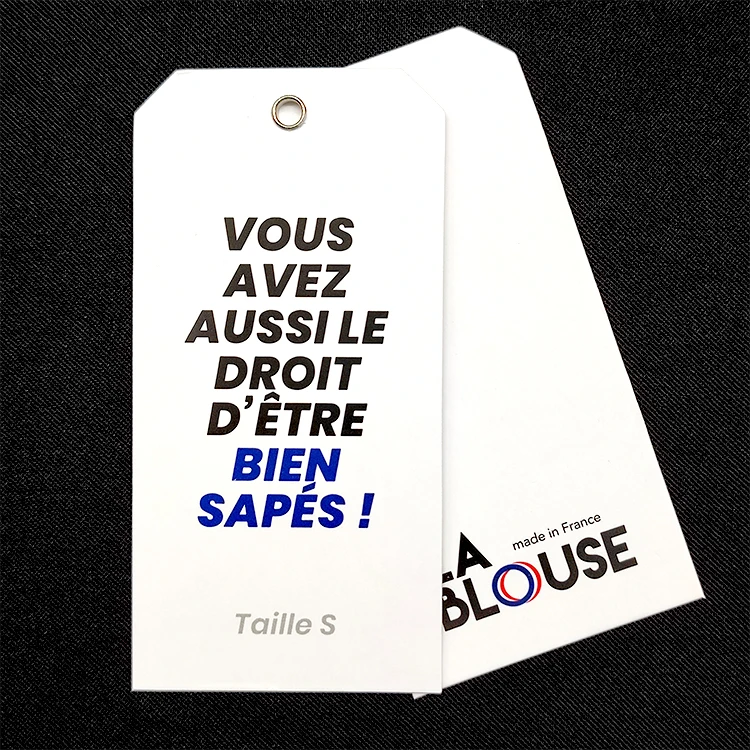 Custom Paper Hang Tag  Embossed Printed Logos Hang Tags Wigs Clothes Hang Tags Clothing