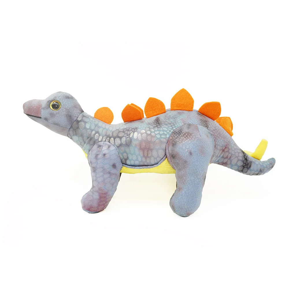 Wholesale Soft Dinosaur Stegosaurus Triceratops Long Neck Dinosaur Doll Handsome Dinosaur Toy with Patterned