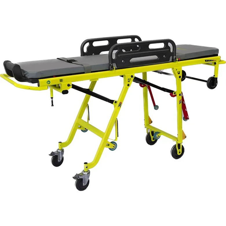 China Directly Factory Supply Multi Loading Height adjustable Lightweight Ambulance Emergency Stretcher First Aid Equipment