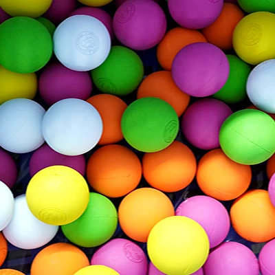 wholesale durable Custom engraved printing dog ball Sports fitness rubber Bounce lacrosse massage ball