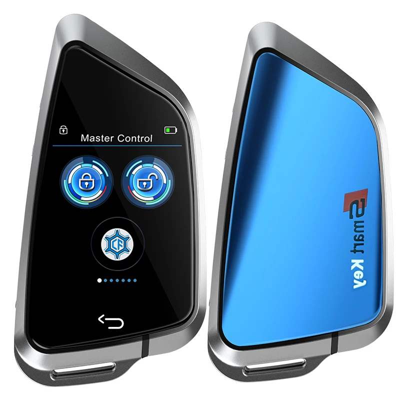 OEM Original Key Retrofit LCD Smart Car Key LED Touch Screen Red Blue Black Silver Grey Colorful Customization