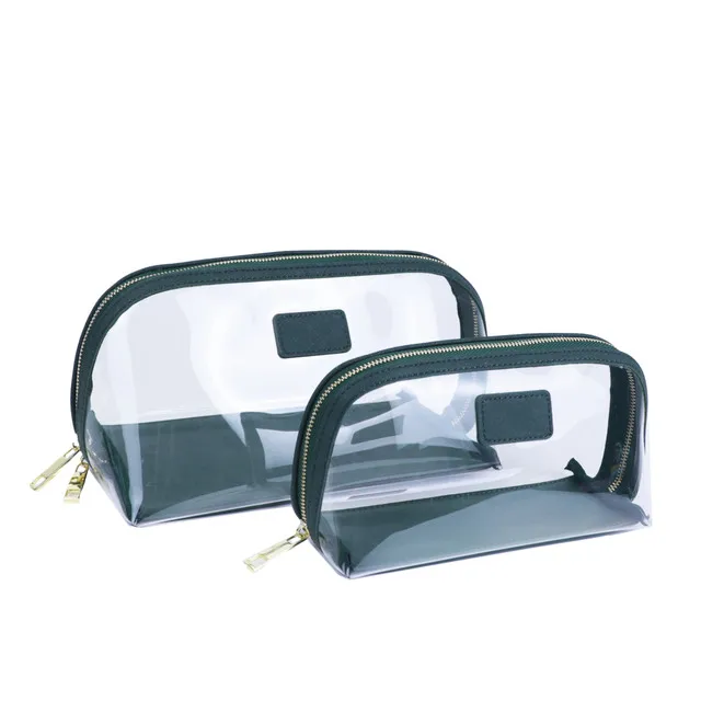 New arrival clear wash bag travel makeup organizer bag set leather pvc cosmetic bags