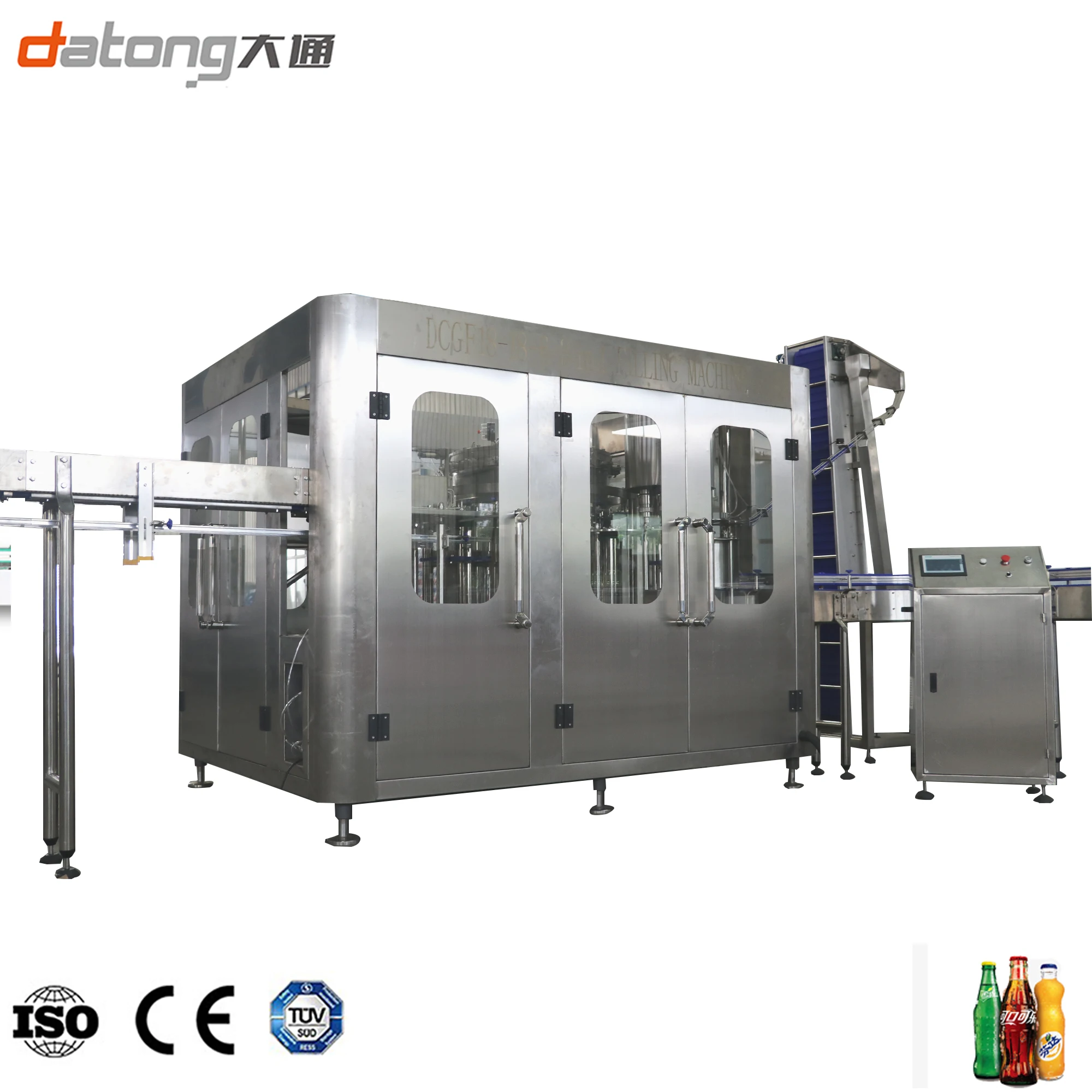 Carbonated Glass Bottle Beverage Making Machine Alcohol Vodka Bottling Machine