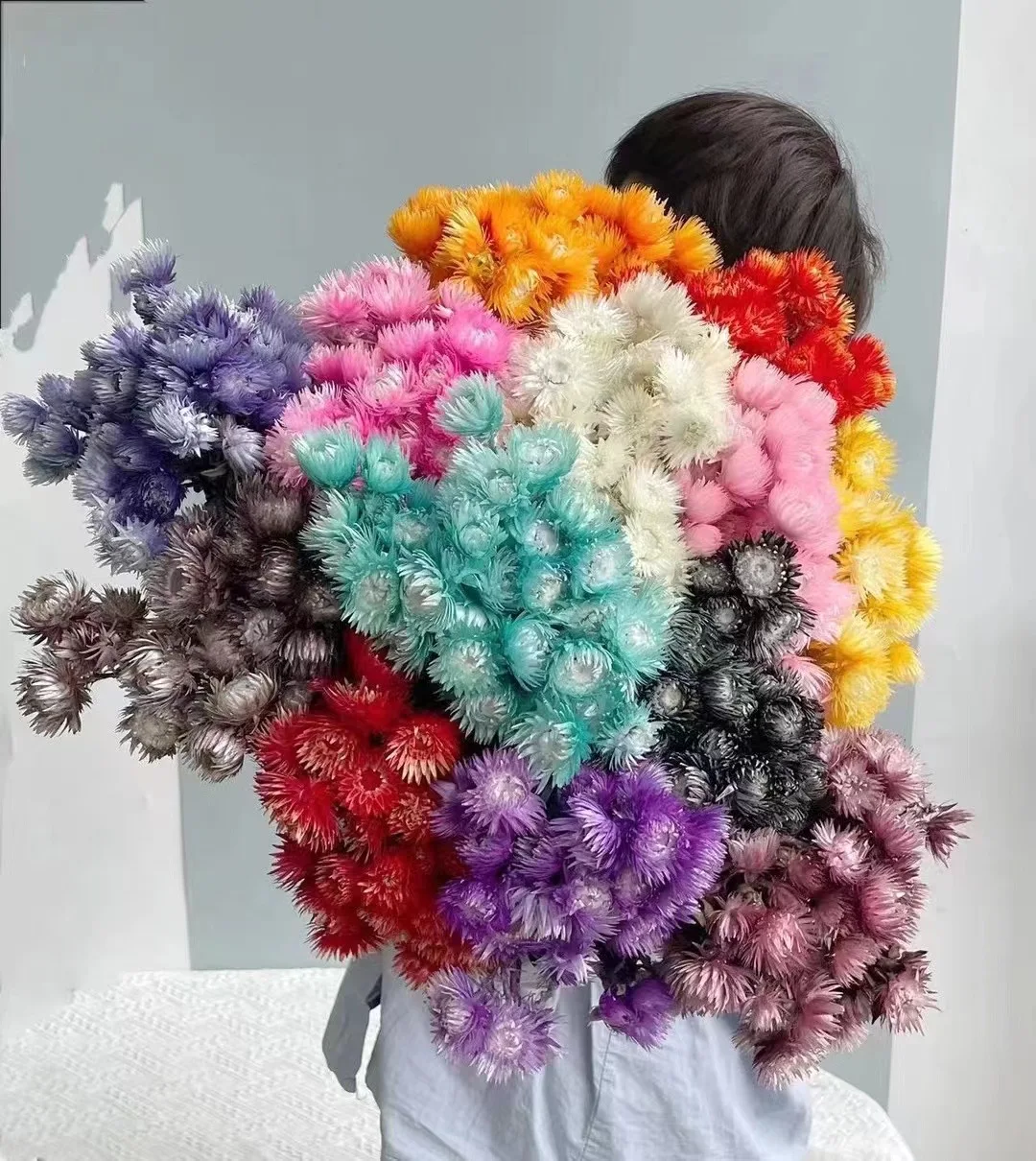 wholesale price natural dried flowers Syncarpha Vestita real everlasting long lasting dried flower for dry flower bouquet