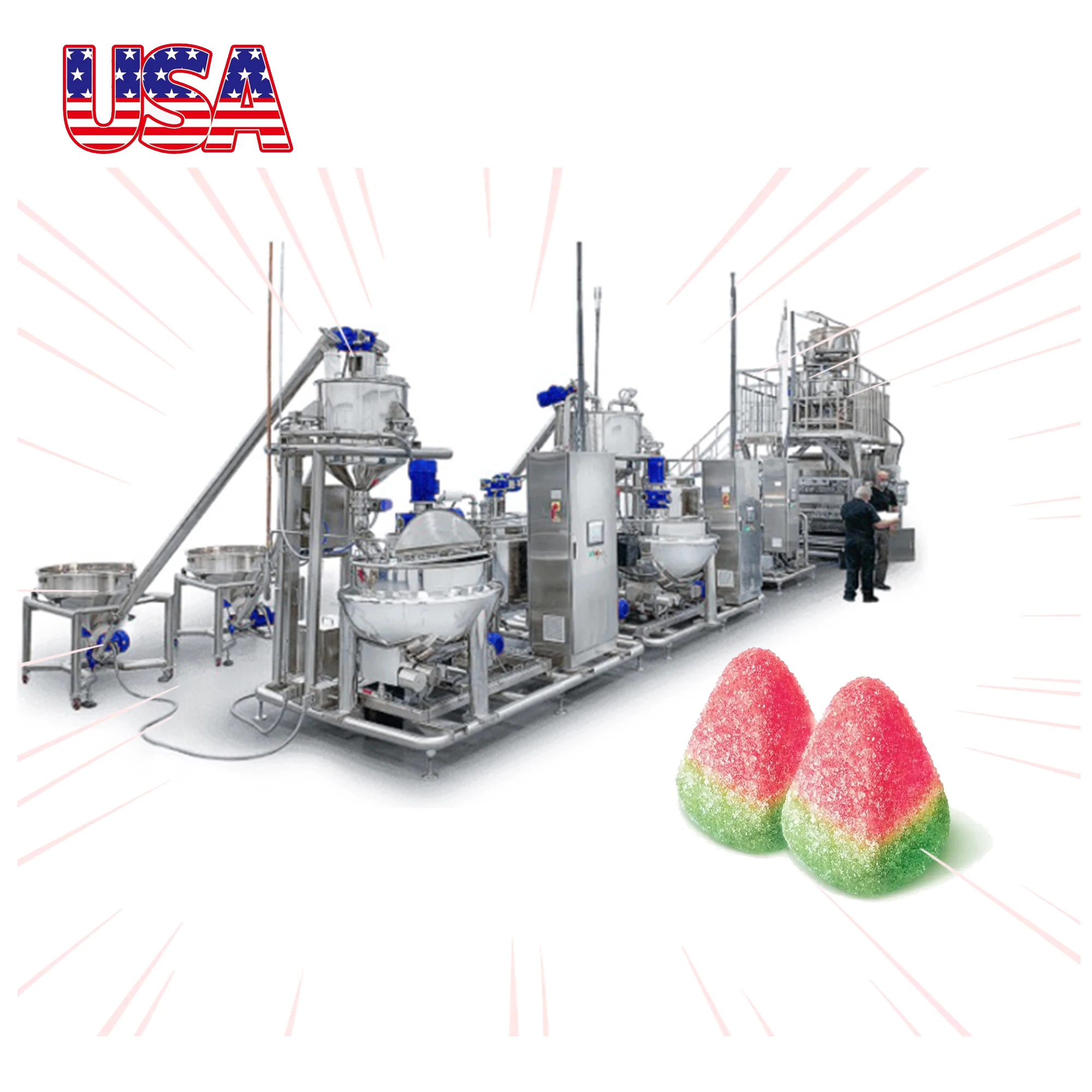 Kids Formula tennis Bubble gum chewing crystal jelly candy  production line for candy manufacture