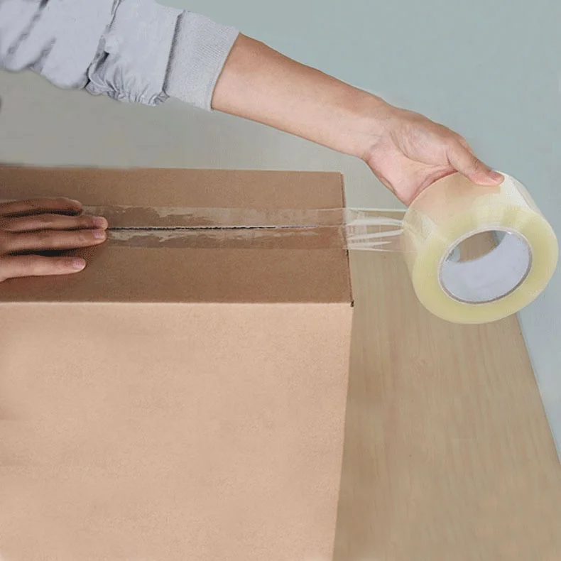 Waterproof Acrylic Glue Transparent white BOPP Adhesive Packing Tape For Carton Sealing