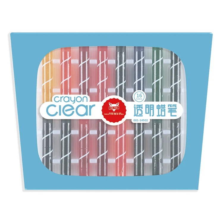 Good Quality Safe Non-toxic Clear Colorful Crayons Washable for Kids, Student, Painting