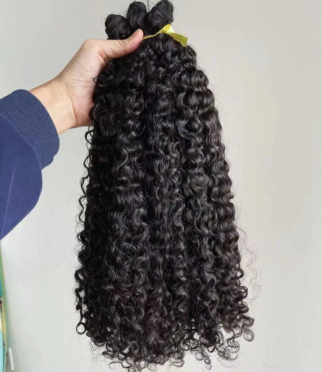 Factory Price  For Curly Hair Human Raw Bundle Hair Burmese Curly Hair