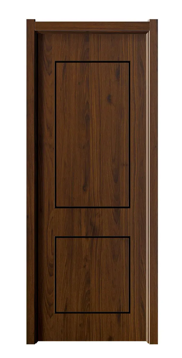 China Manufacturer  Wood plastic Door  Customized Size Soundproof WPC Door in Room