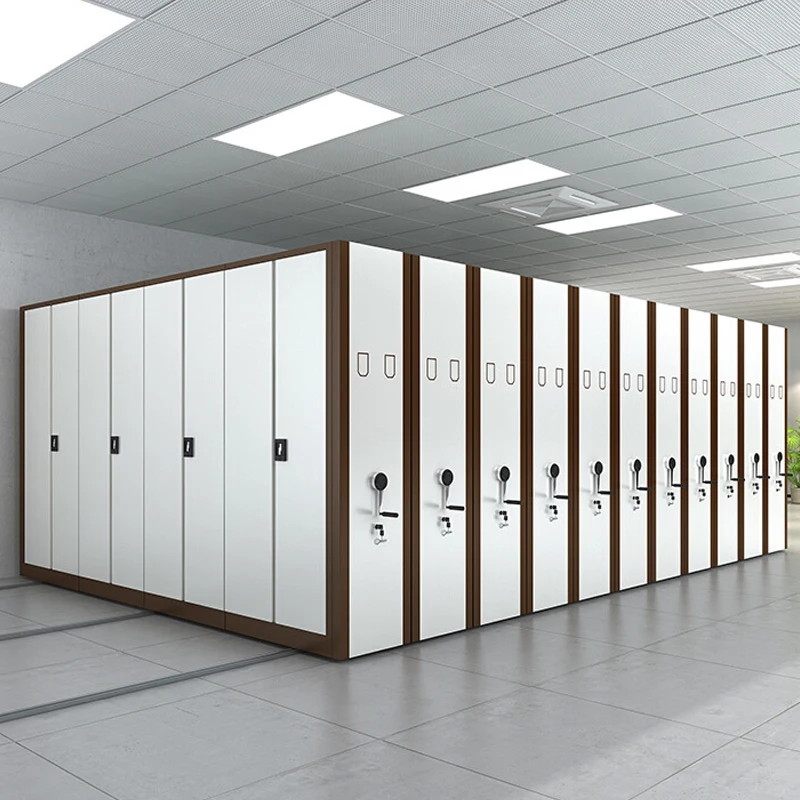 File Cabinet Library Furniture Mobile Shelving Archives Compactor System Archive Units Shelf Dense Racks Movable Compact